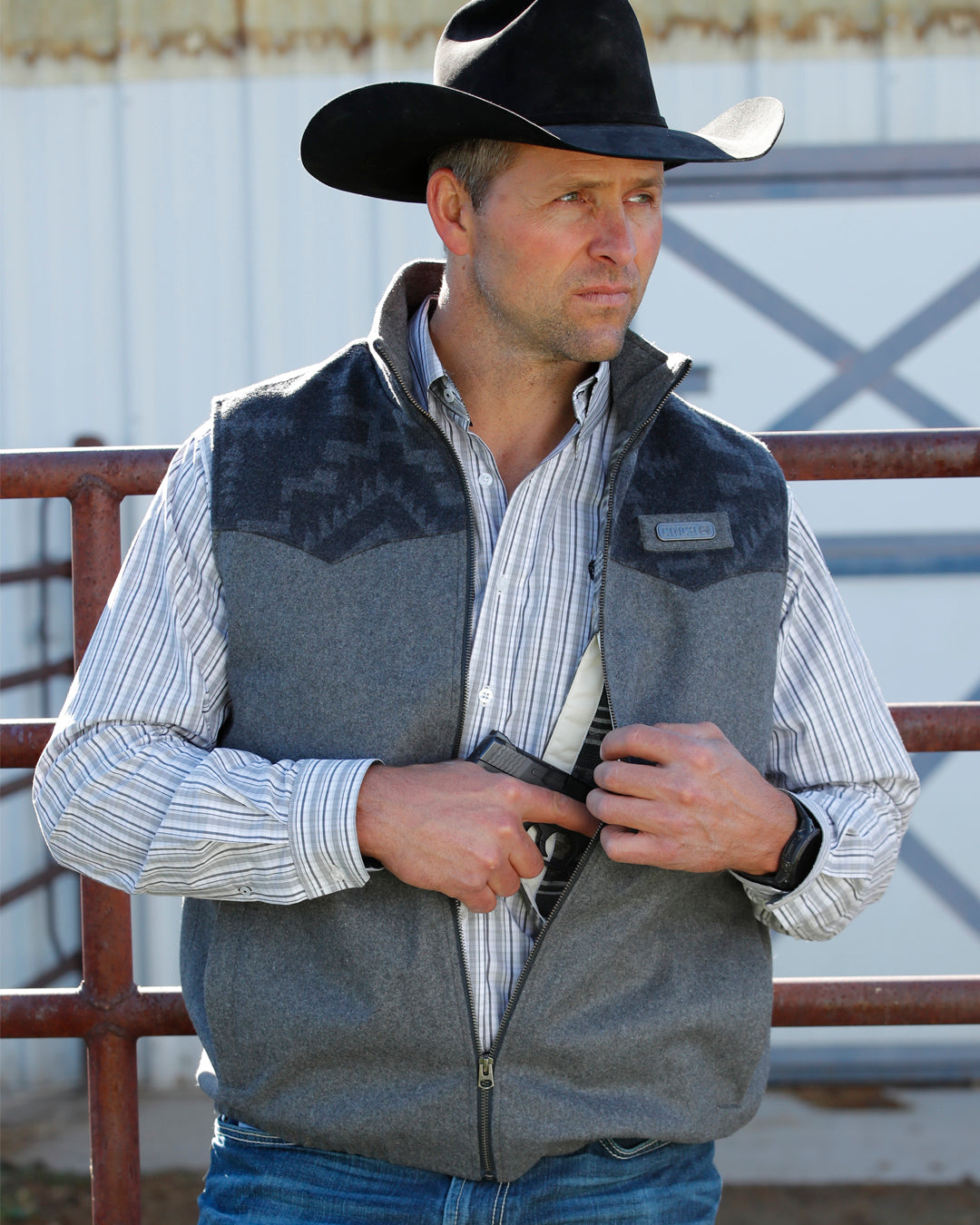 Men's Wooly Concealed Carry Vest