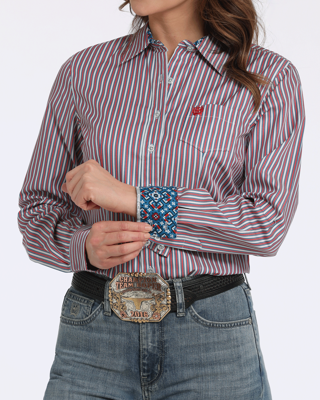 Women’s TENCEL™ Arena Fit Button-Down Western Shirt