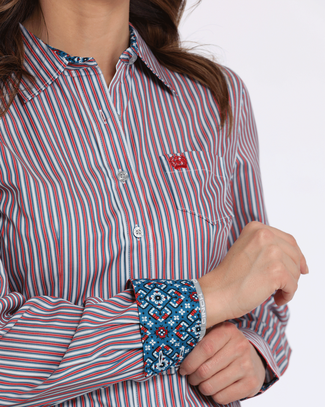 Women’s TENCEL™ Arena Fit Button-Down Western Shirt