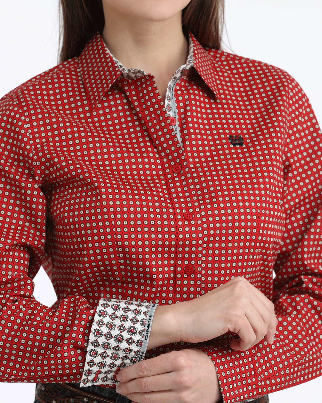 Women’s Arena Fit Button-Down Western Shirt