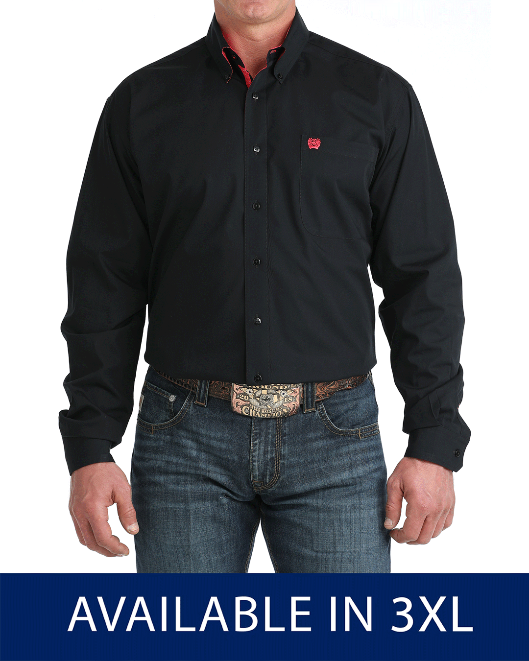 Men's Classic Fit Button-Down Western Shirt