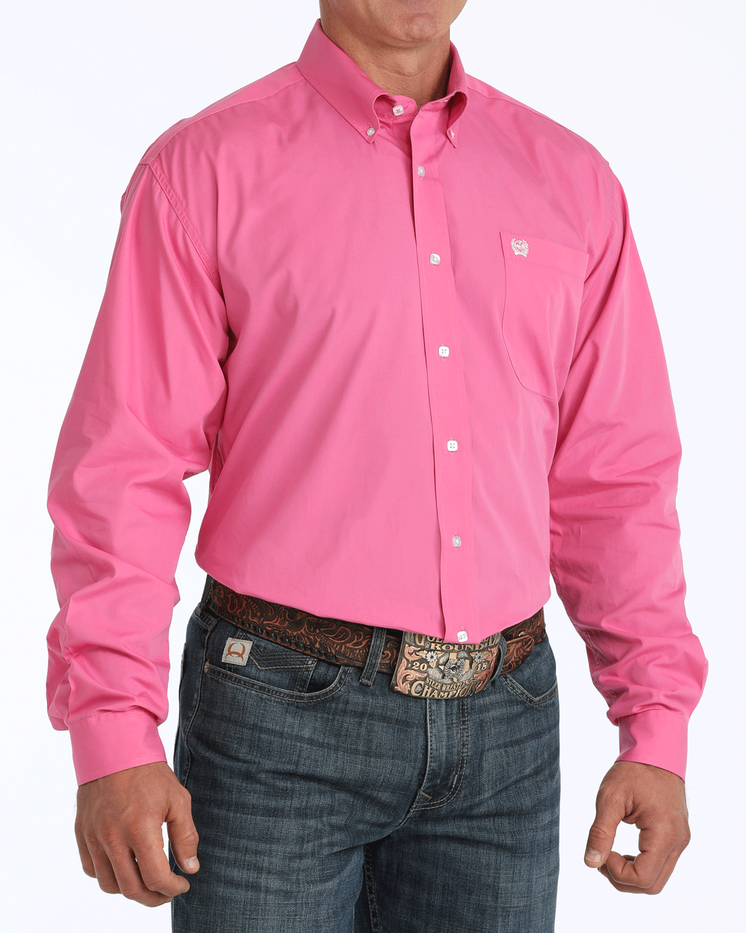 Men's Classic Fit Button-Down Western Shirt