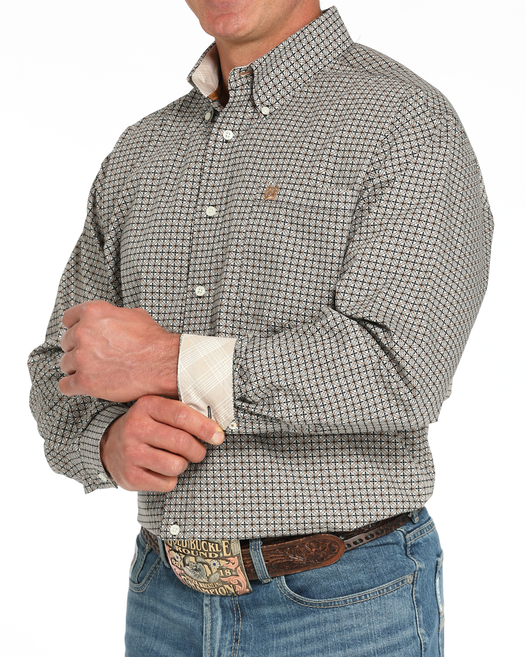 Men's Classic Fit Button-Down Western Shirt