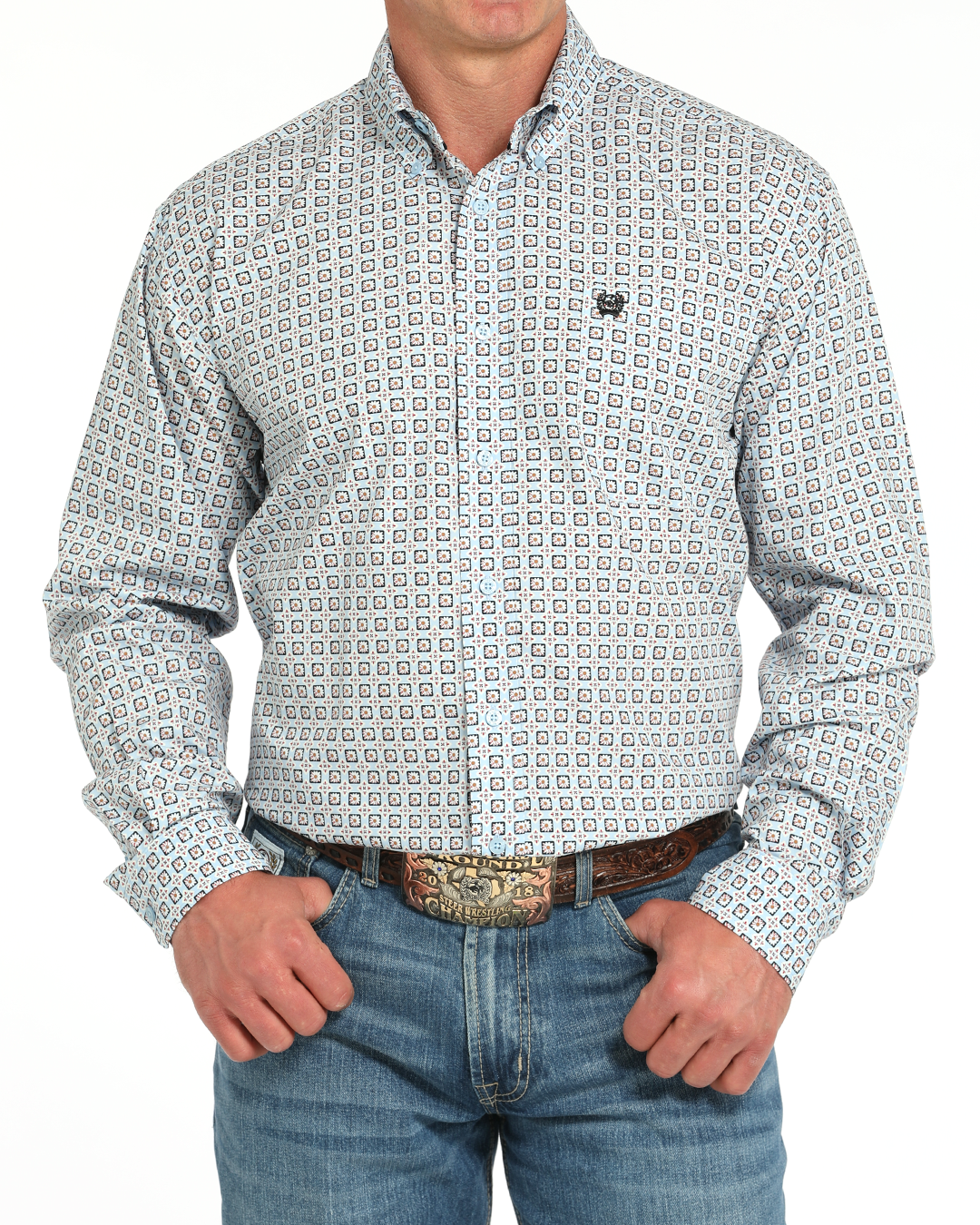 Men's Classic Fit Button-Down Western Shirt Men's Classic Fit Button-Down Western Shirt