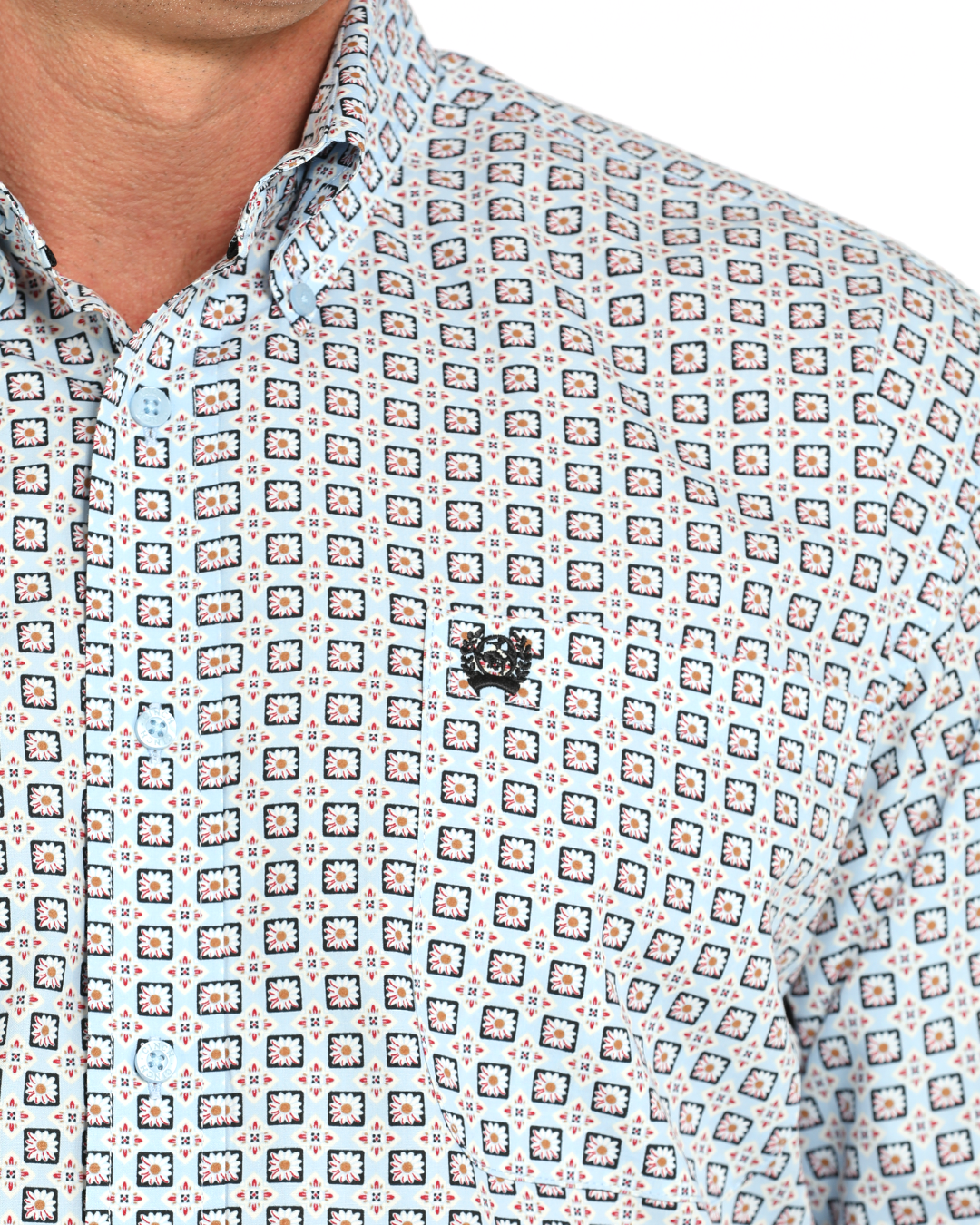 Men's Classic Fit Button-Down Western Shirt