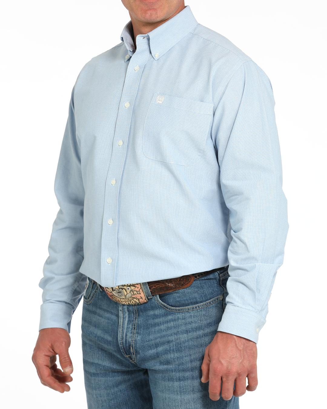 Men's Classic Fit Button-Down Western Shirt