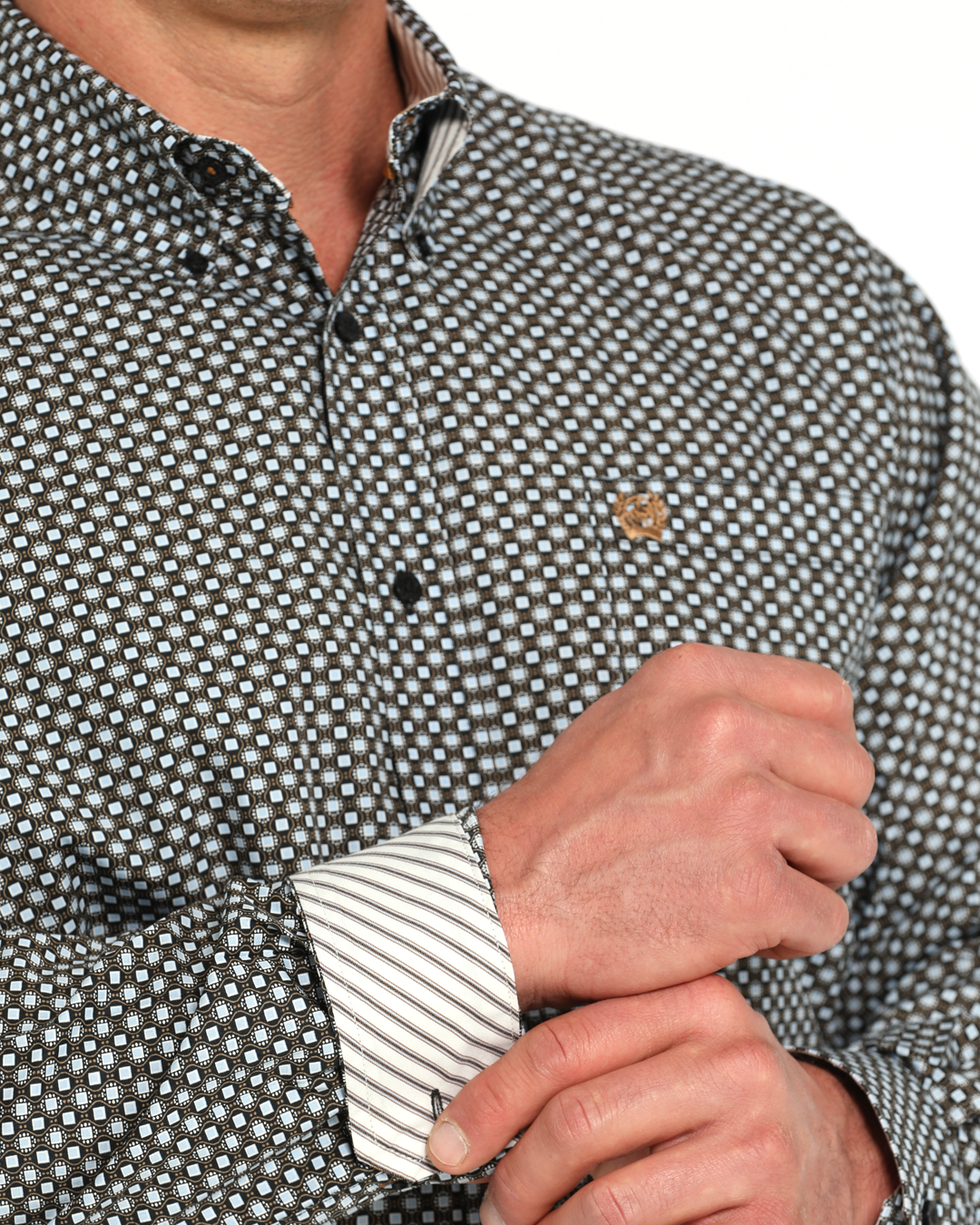 Men's Classic Fit Button-Down Western Shirt