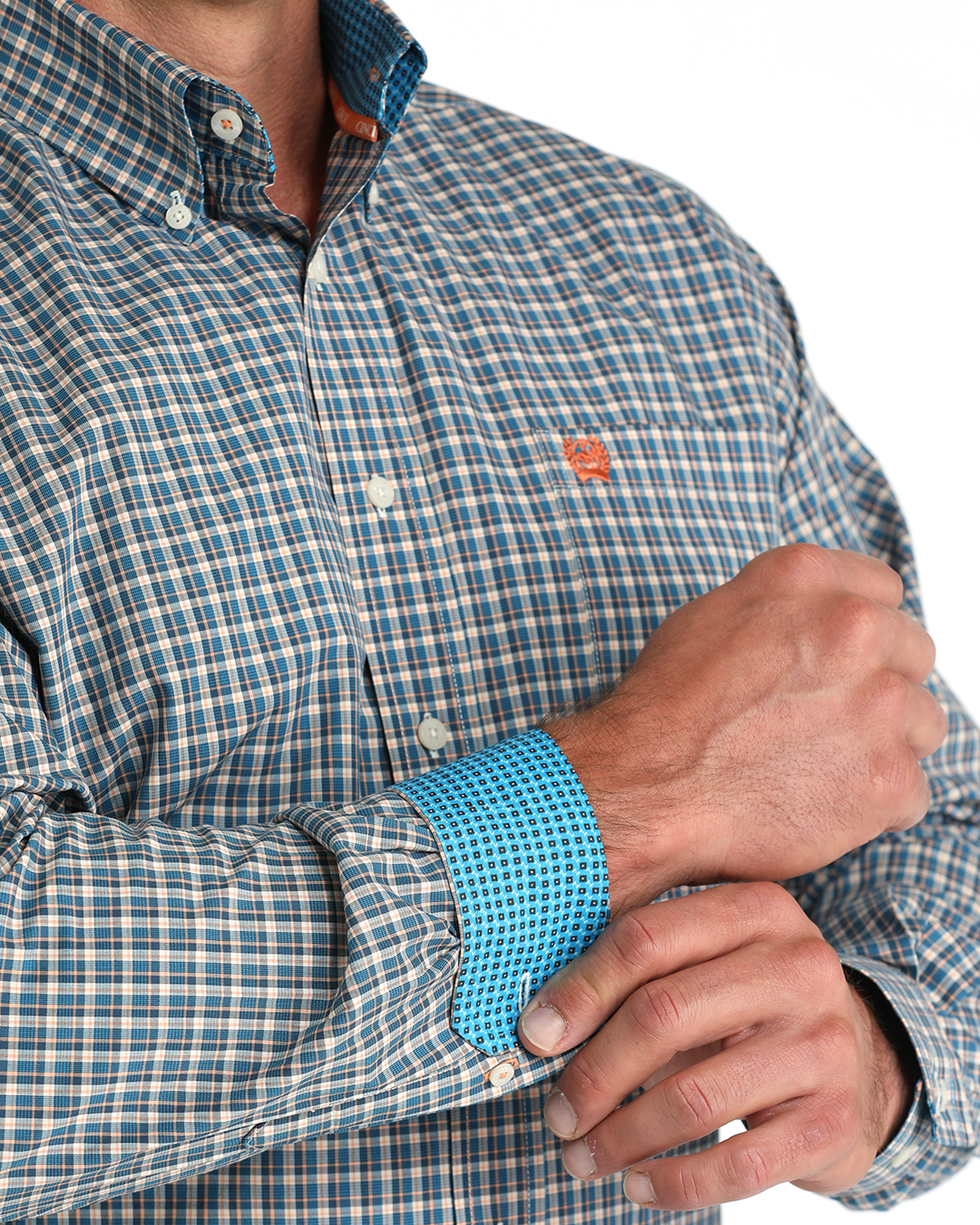 Men's Classic Fit Button-Down Western Shirt
