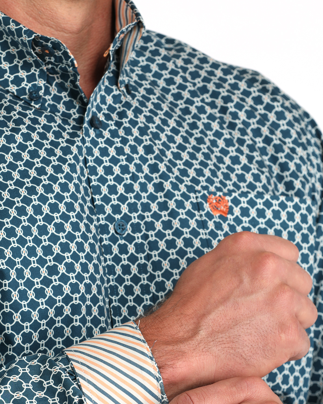 Men's Classic Fit Button-Down Western Shirt