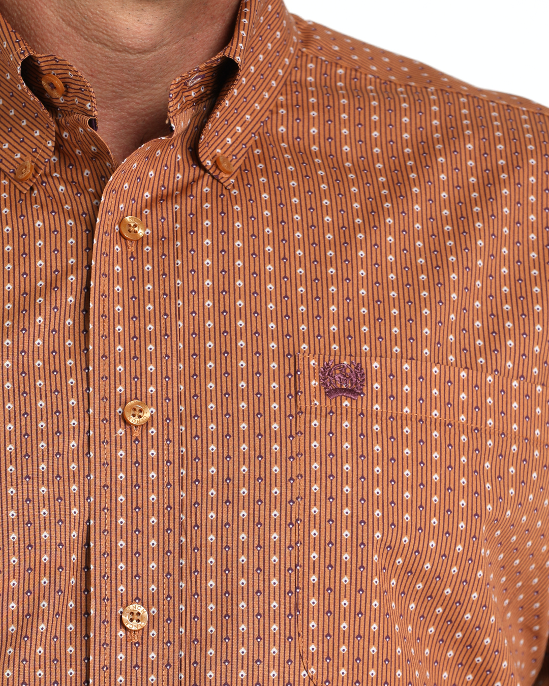 Men's Classic Fit Button-Down Western Shirt