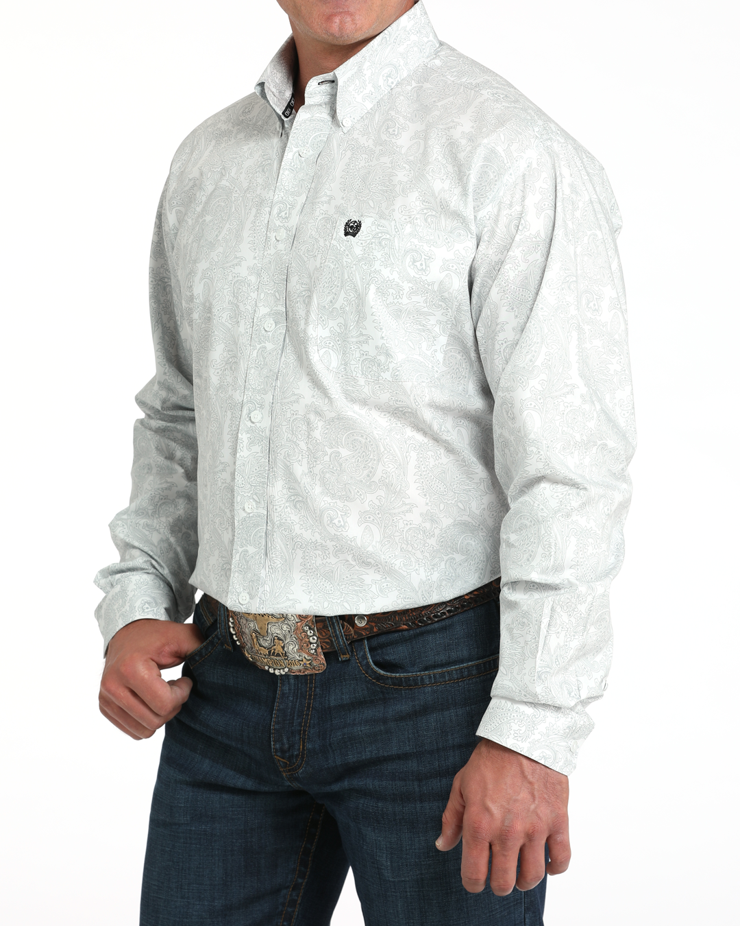 Men's Classic Fit Button-Down Western Shirt
