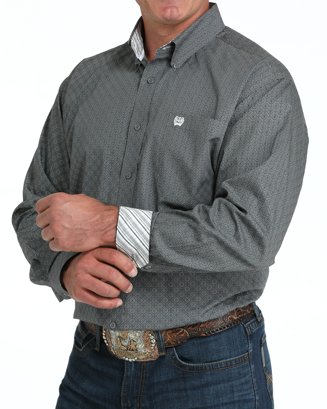Men's Classic Fit Button-Down Western Shirt