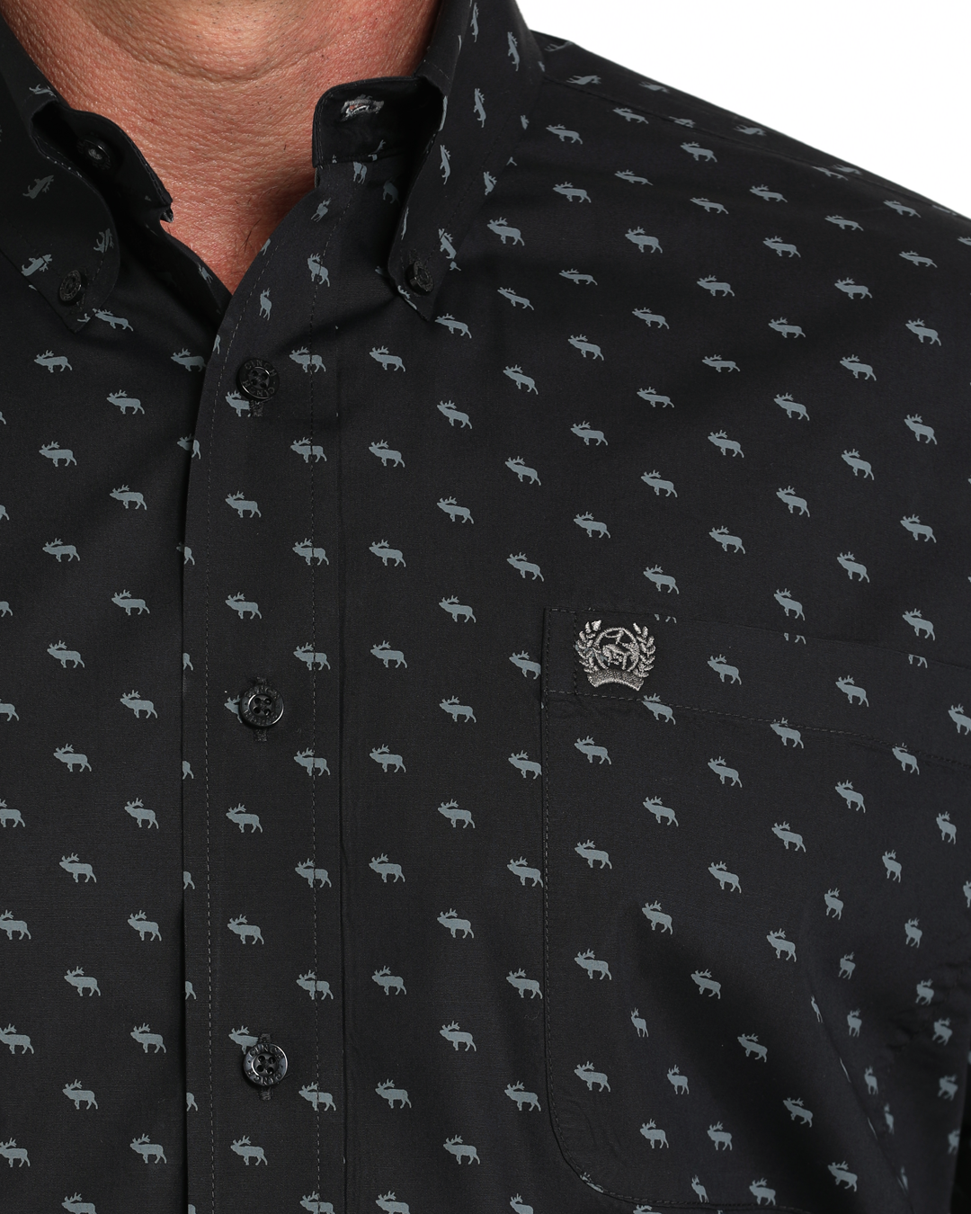 Men's Classic Fit Button-Down Western Shirt