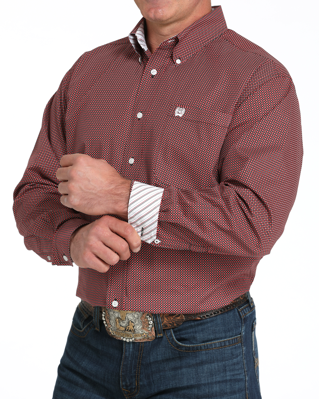 Men's Classic Fit Button-Down Western Shirt