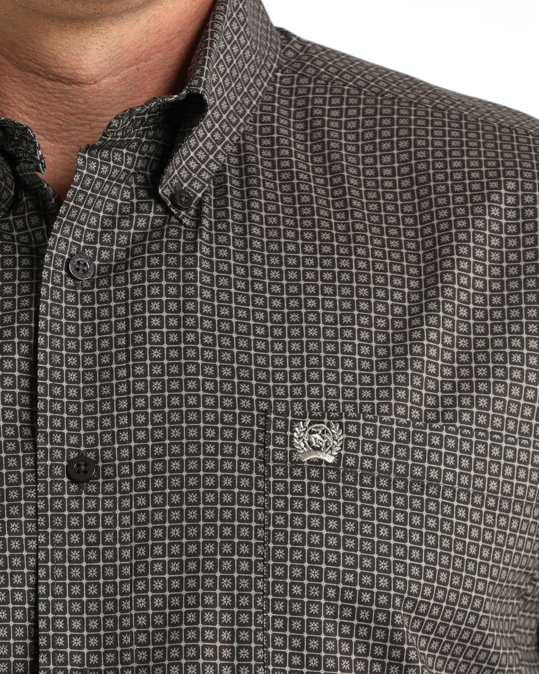 Men's Stretch Classic Fit Button-Down Western Shirt