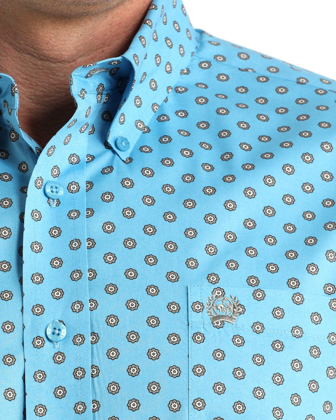 Men's Stretch Classic Fit Button-Down Western Shirt