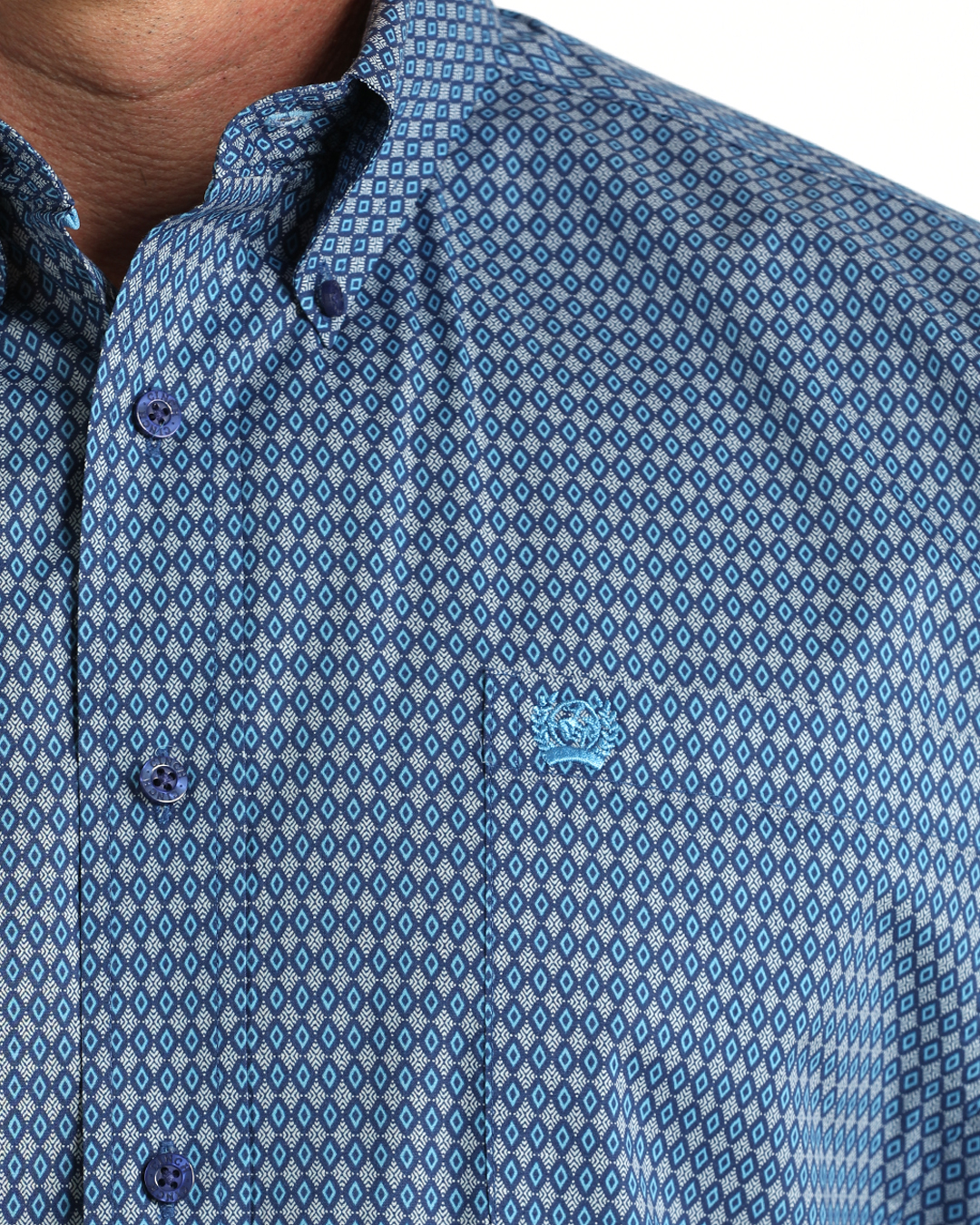 Men's Stretch Classic Fit Button-Down Western Shirt