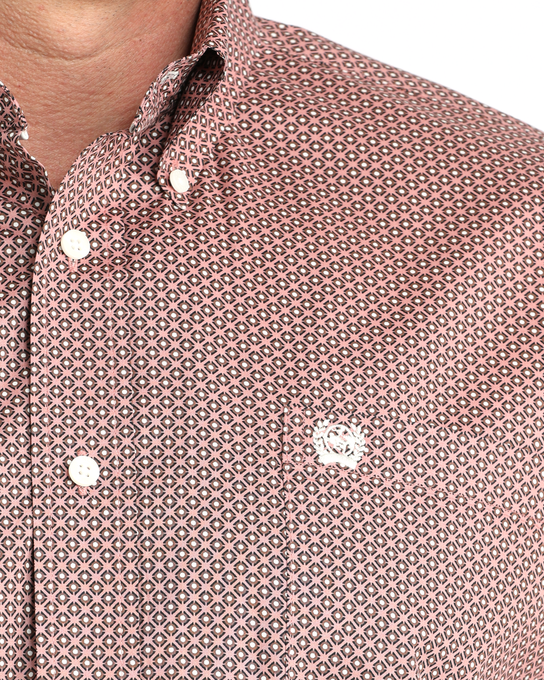 Men's Stretch Classic Fit Button-Down Western Shirt