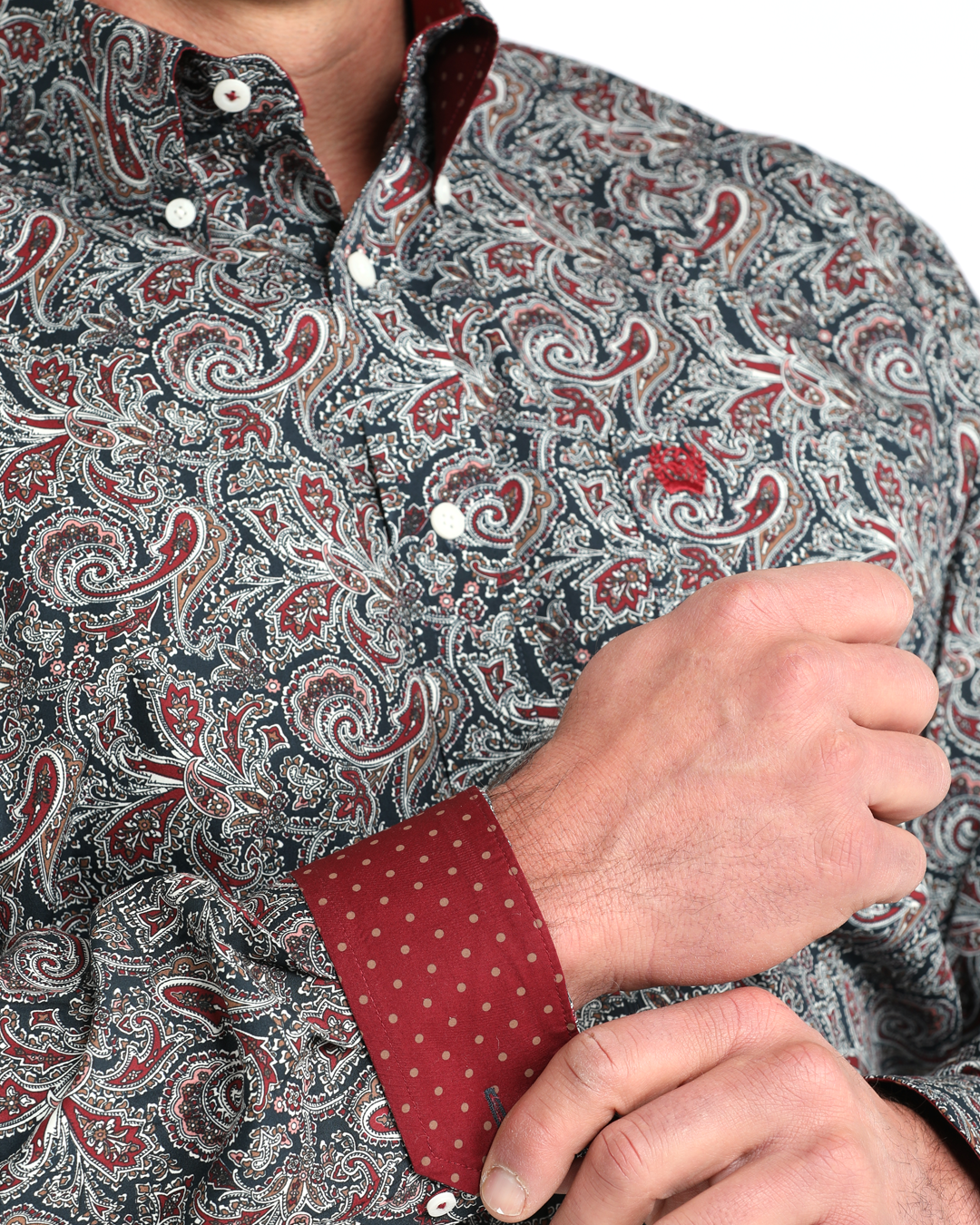 Men's Classic Fit Button-Down Western Shirt