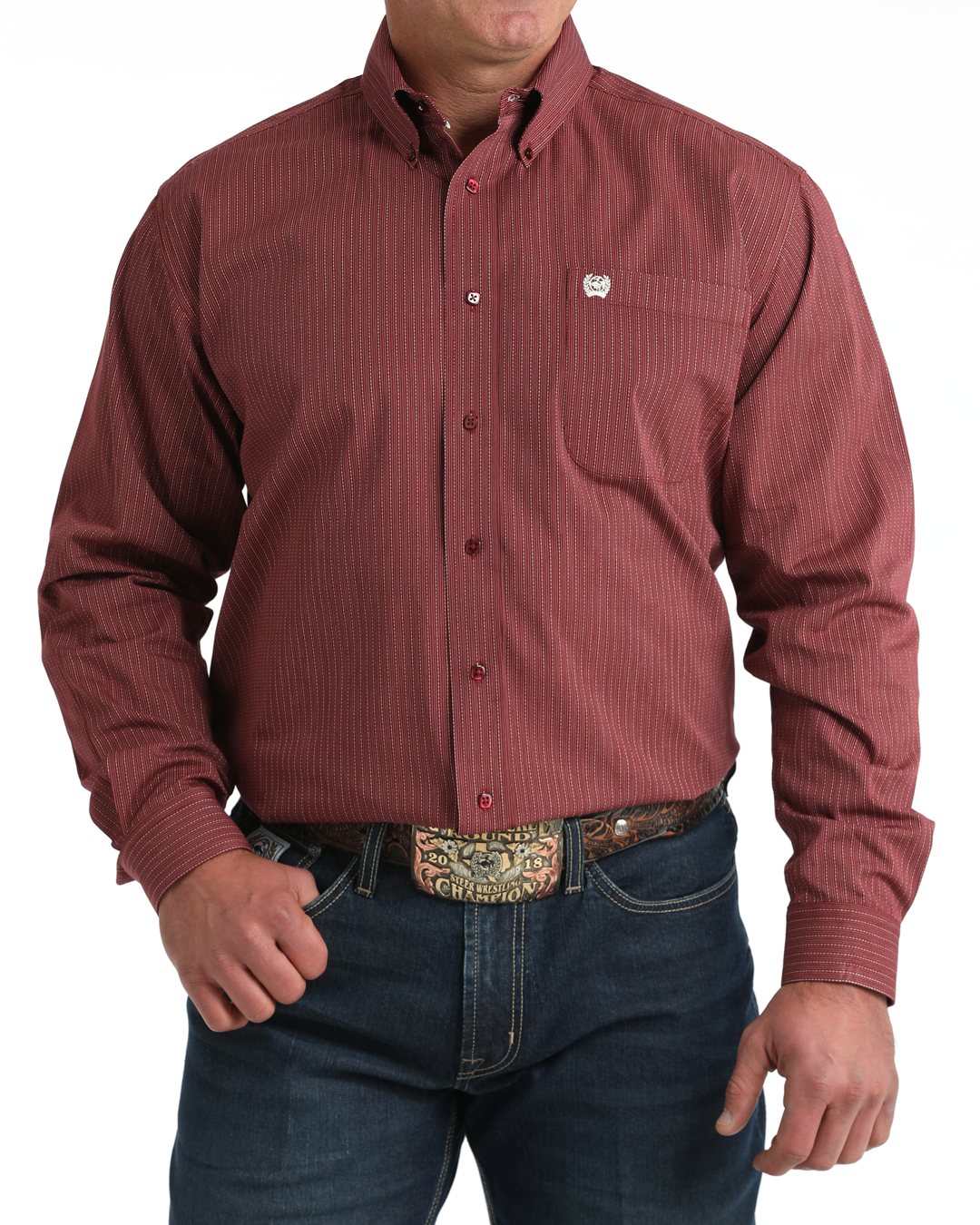 Men's Classic Fit Button-Down Western Shirt