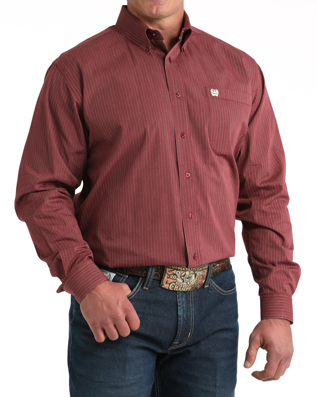 Men's Classic Fit Button-Down Western Shirt