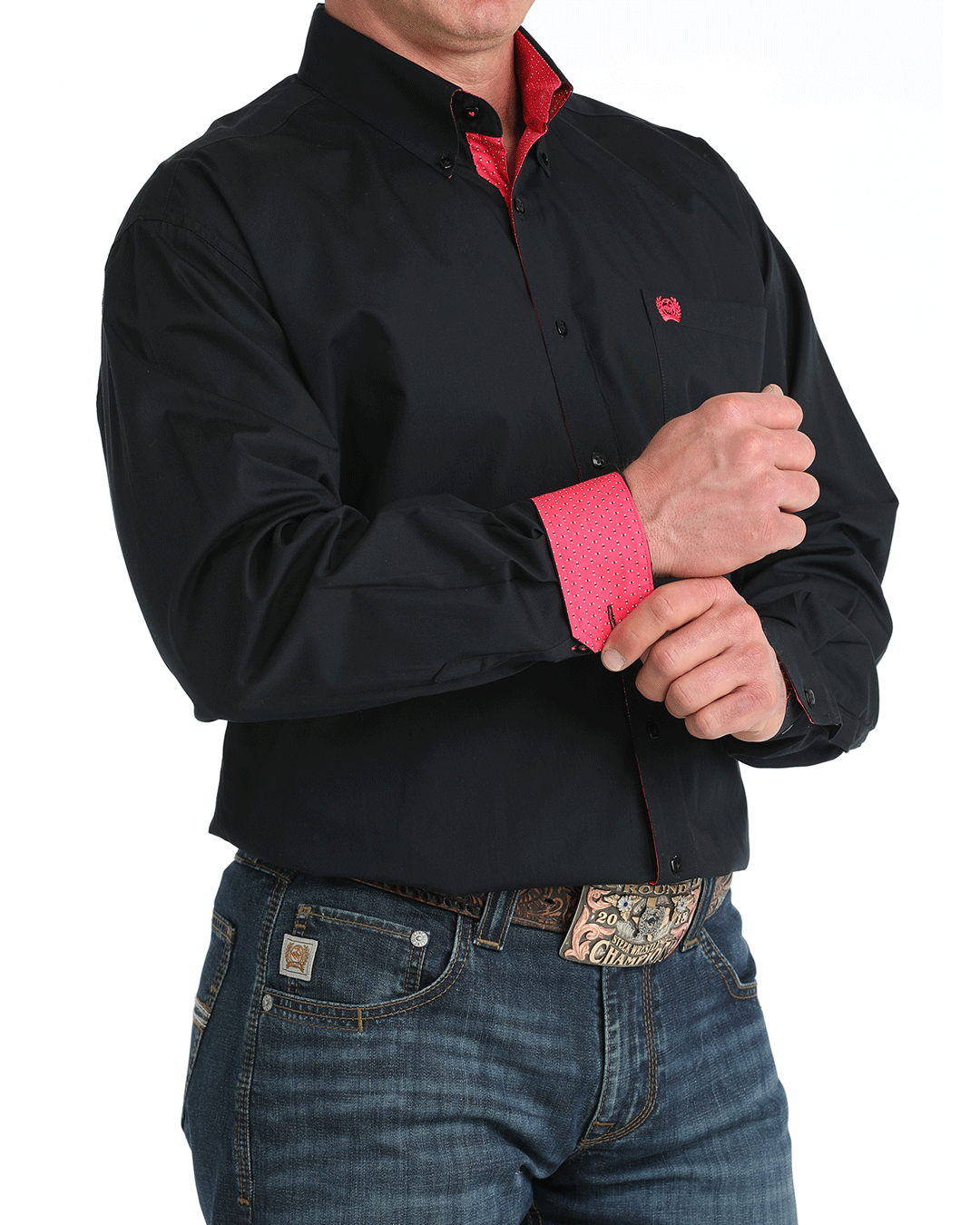 Men's Classic Fit Button-Down Western Shirt