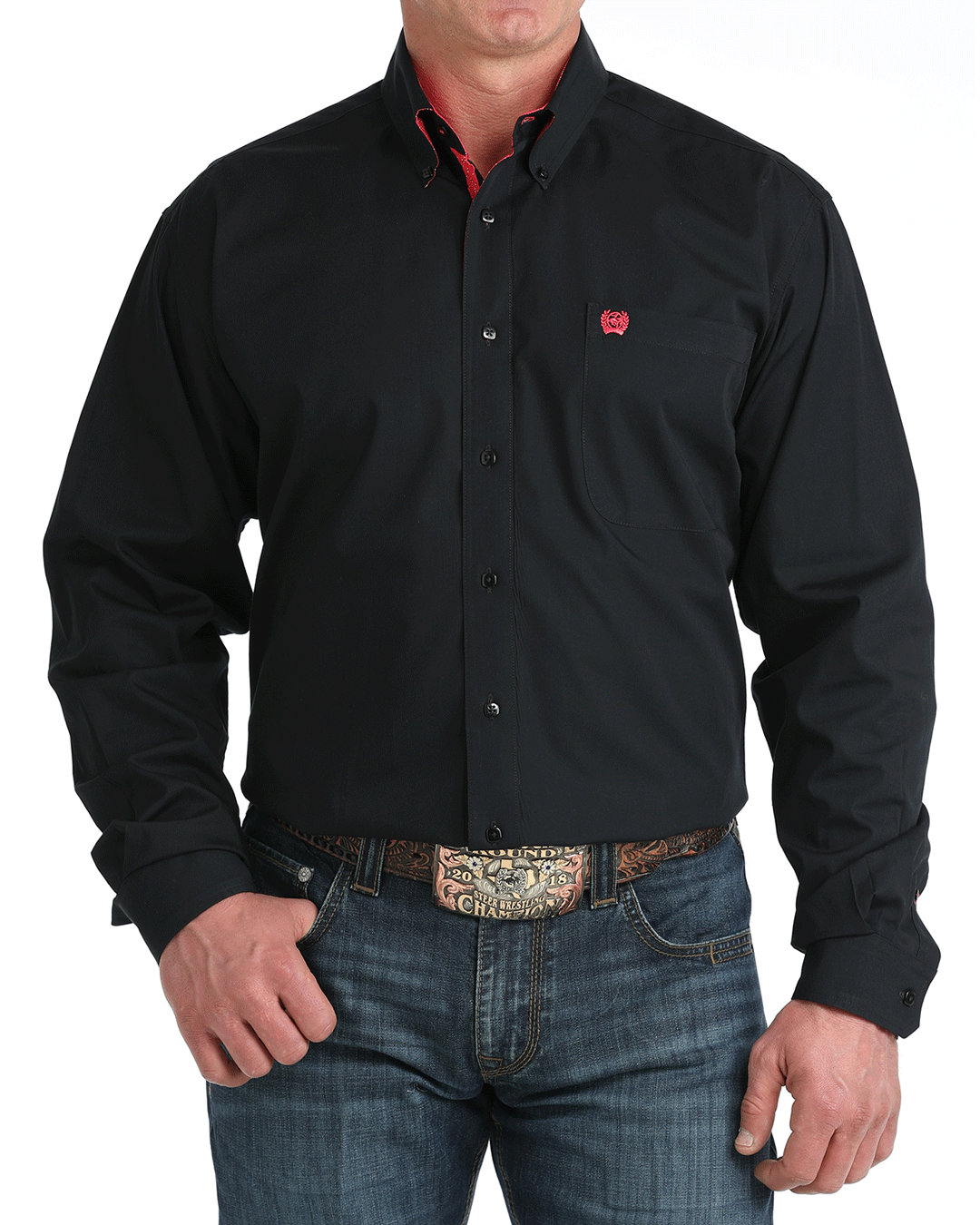 Men's Classic Fit Button-Down Western Shirt