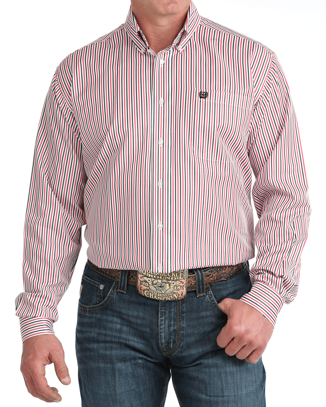 まえだ　1106045 Men's TENCEL™ Classic Fit Button-Down Western Shirt