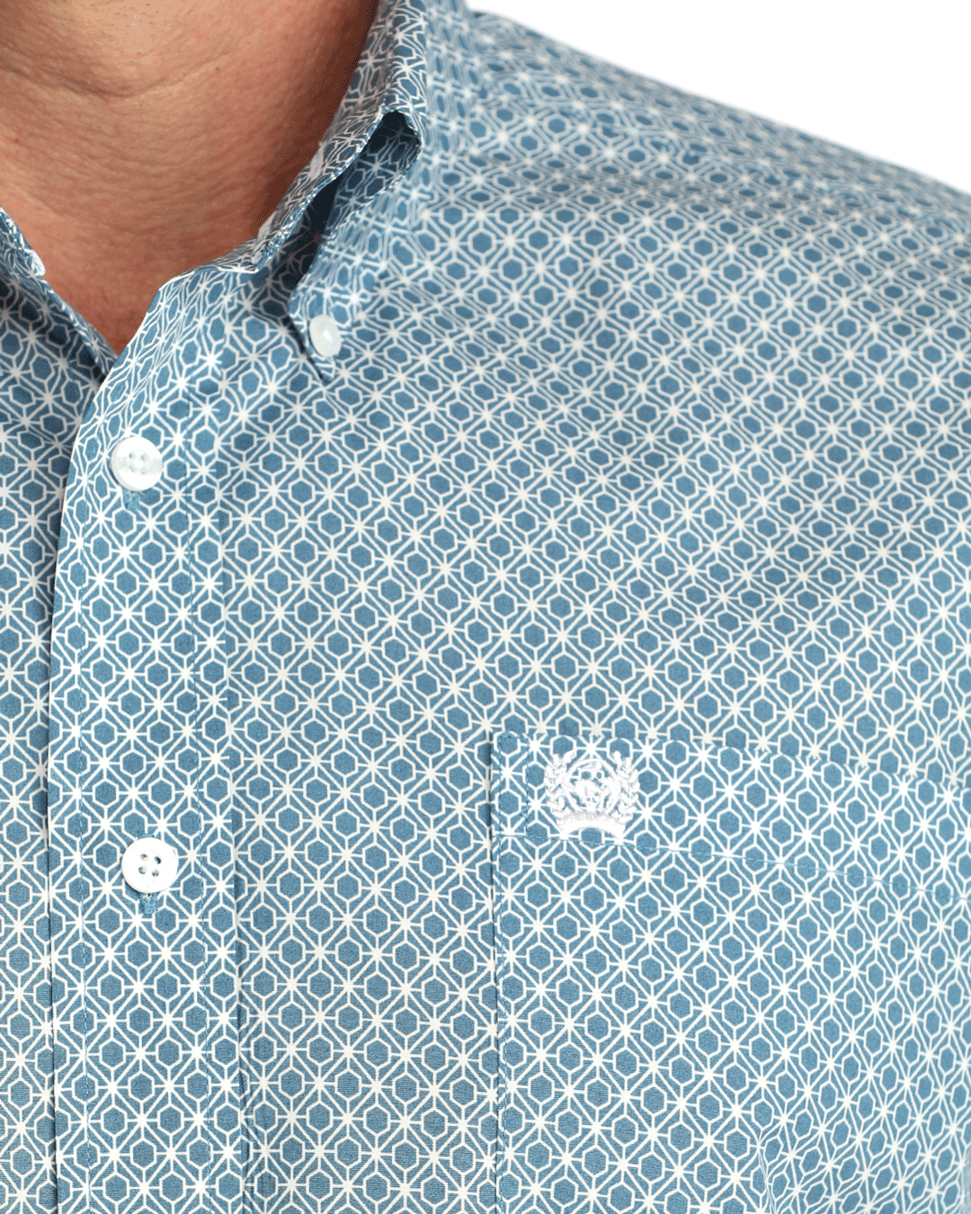 Men's Classic Fit Button-Down Western Shirt