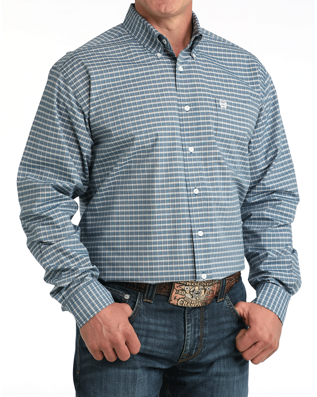 Men's Classic Fit Button-Down Western Shirt