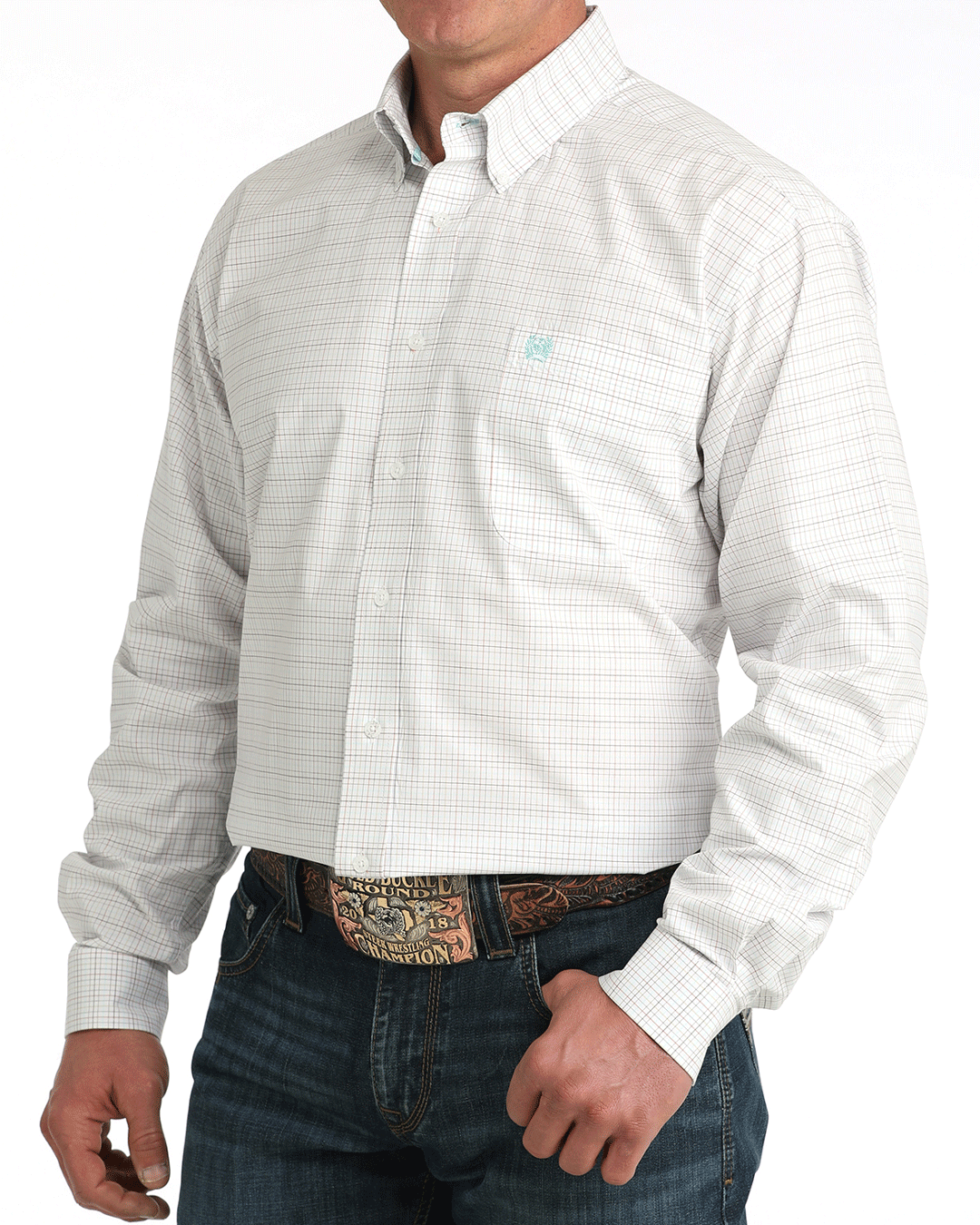 Men's Classic Fit Button-Down Western Shirt
