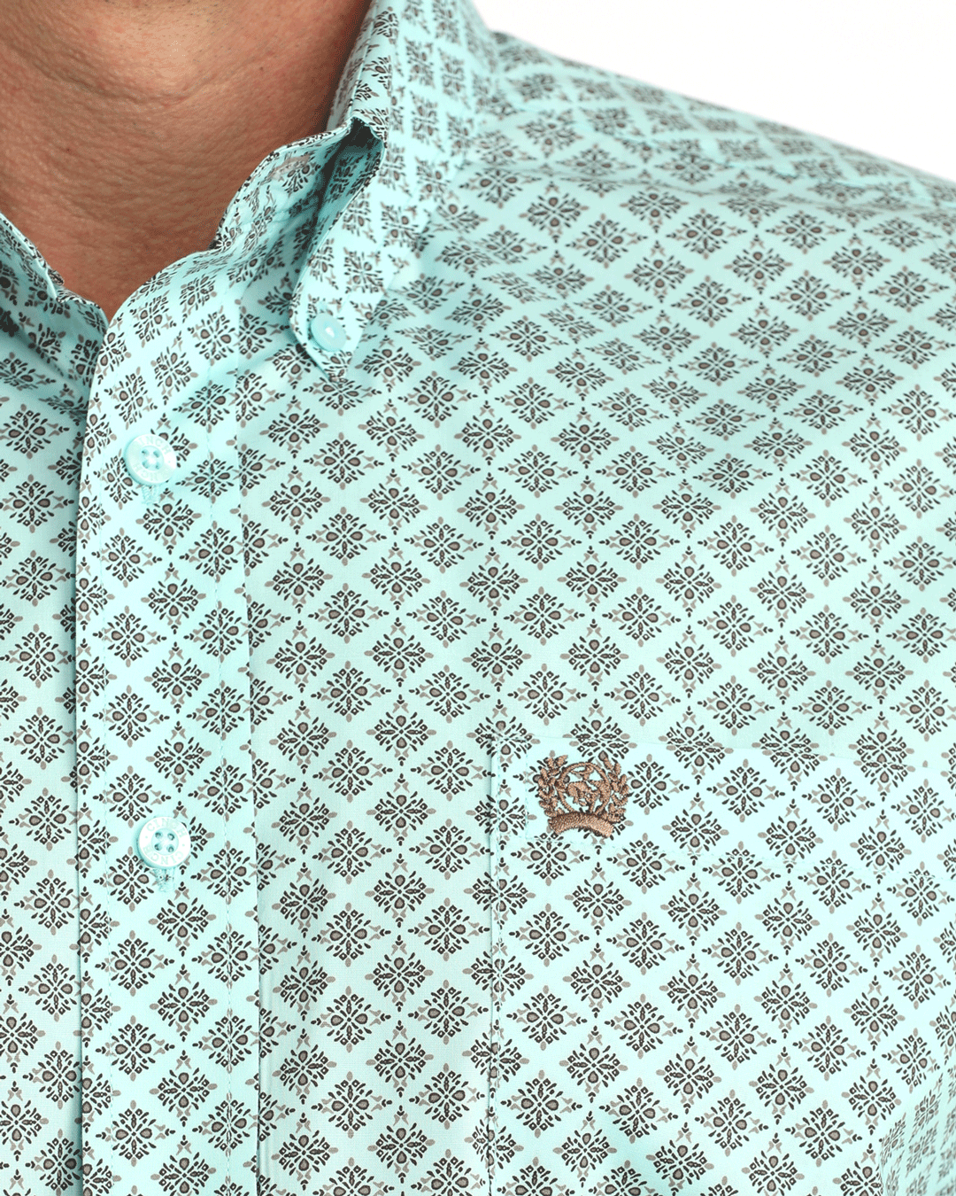 Men's Stretch Classic Fit Button-Down Western Shirt