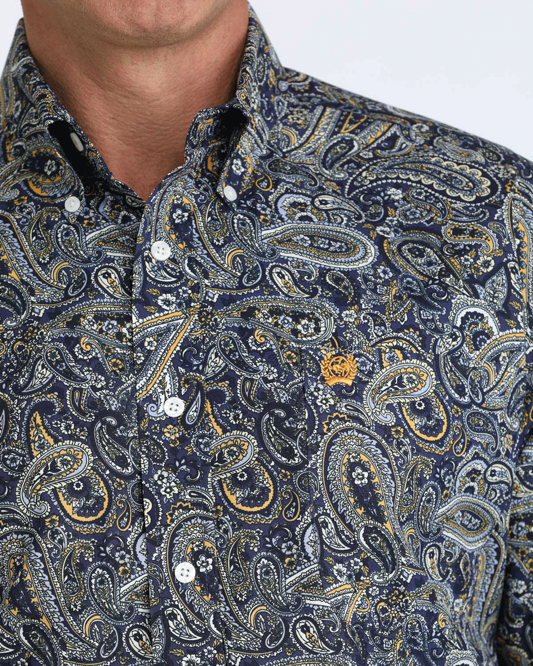 Men's Classic Fit Button-Down Western Shirt