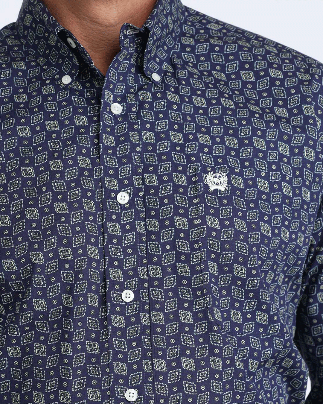 Men's Classic Fit Button-Down Western Shirt