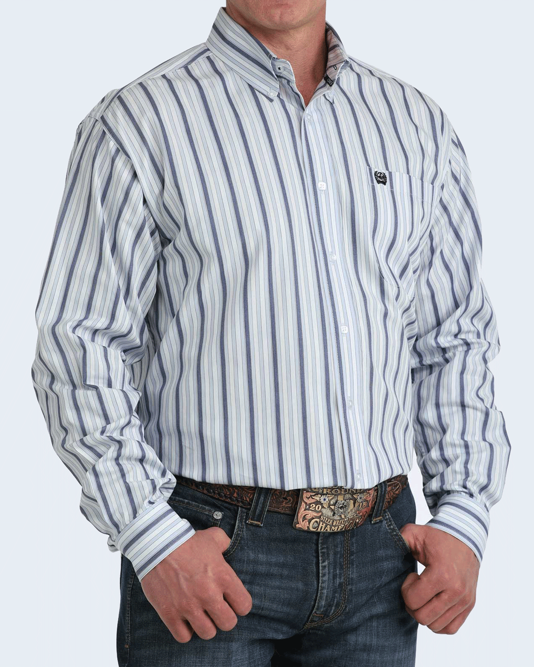 Men's Classic Fit Button-Down Western Shirt