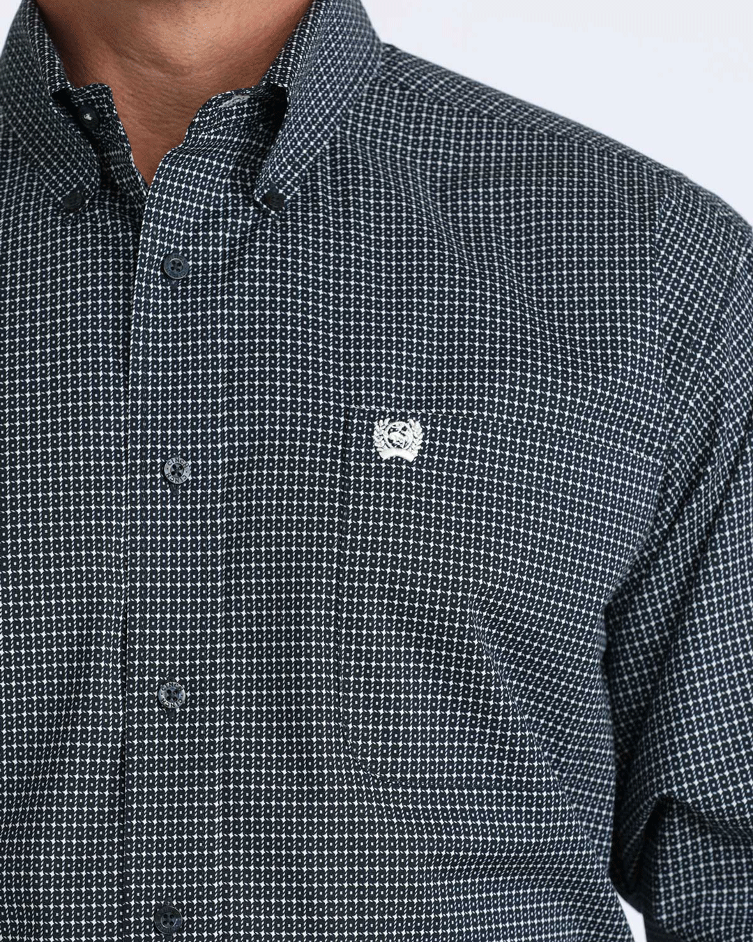 Men's Stretch Classic Fit Button-Down Western Shirt