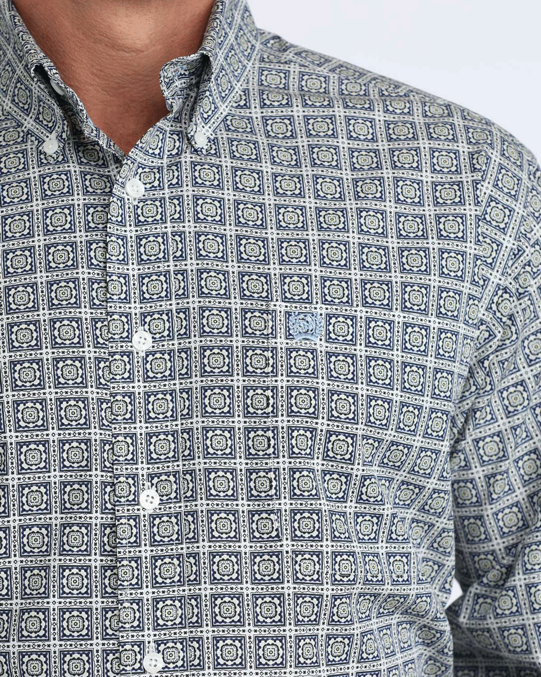 Men's Classic Fit Button-Down Western Shirt