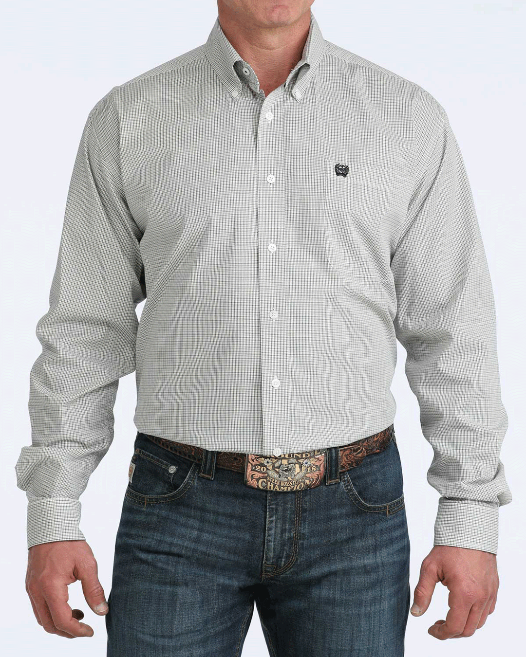 Men's Classic Fit Button-Down Western Shirt