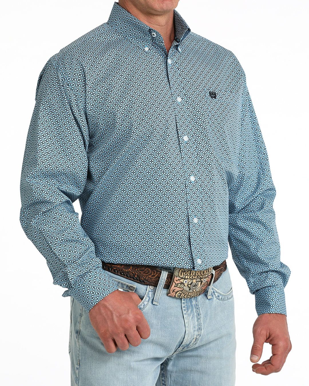 Men's Classic Fit Button-Down Western Shirt
