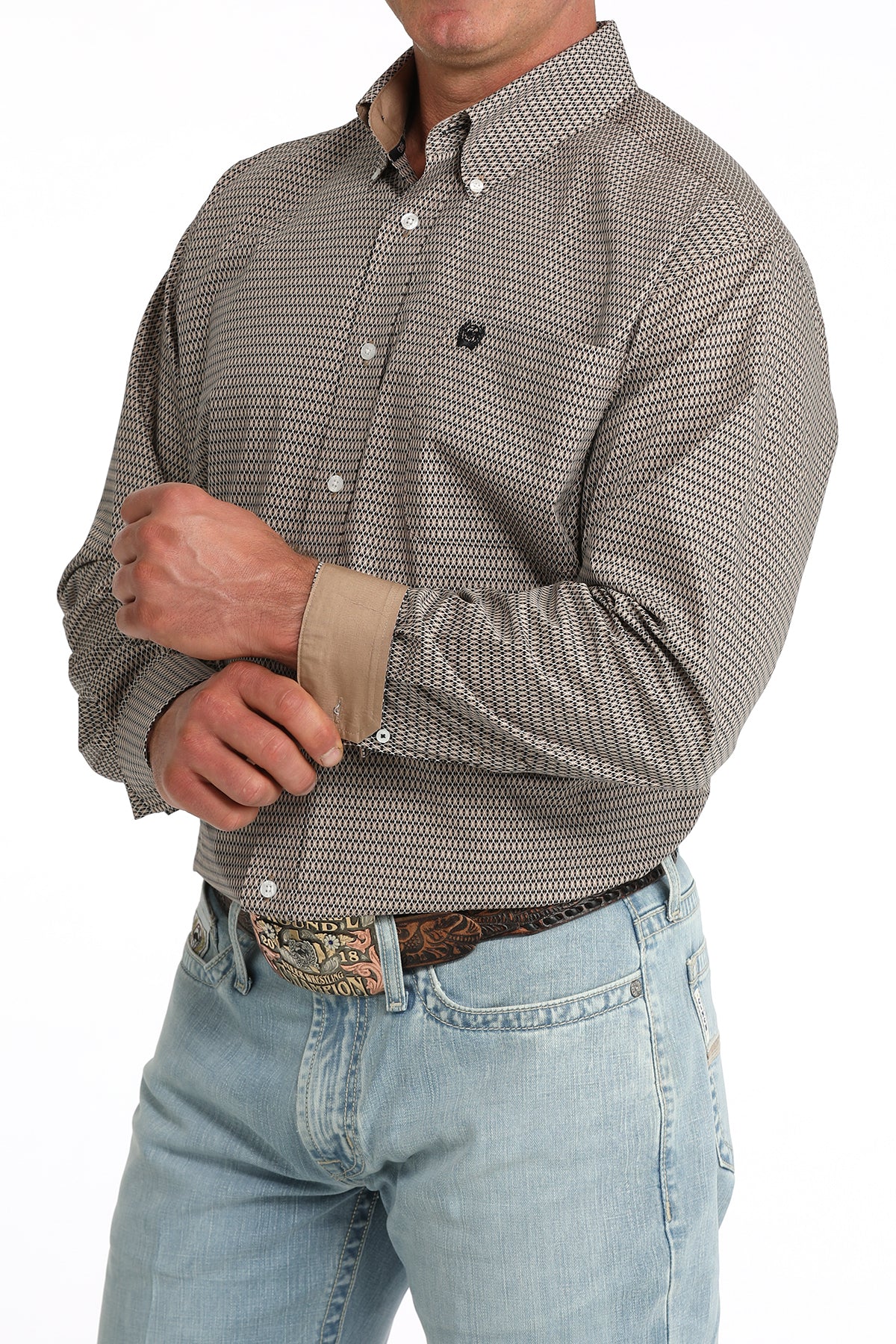 Men's Classic Fit Button-Down Western Shirt