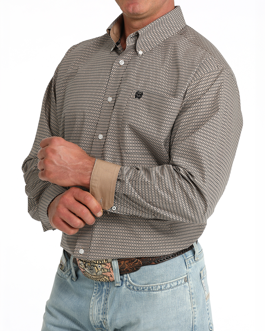 Men's Classic Fit Button-Down Western Shirt