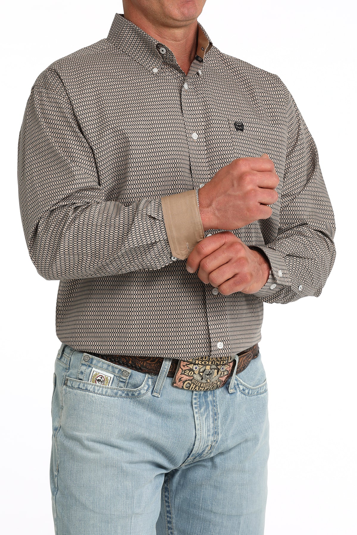 Men's Classic Fit Button-Down Western Shirt