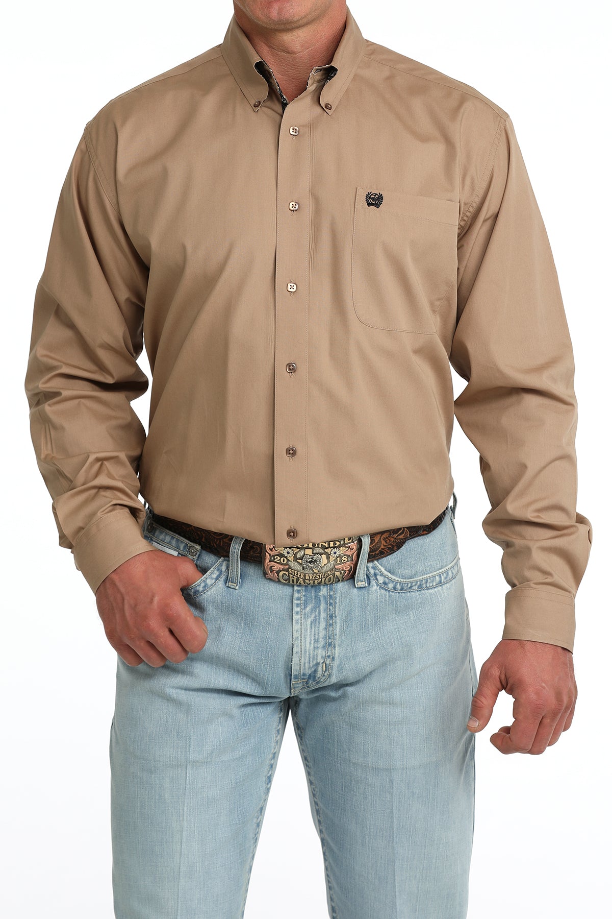 Men's Classic Fit Button-Down Western Shirt