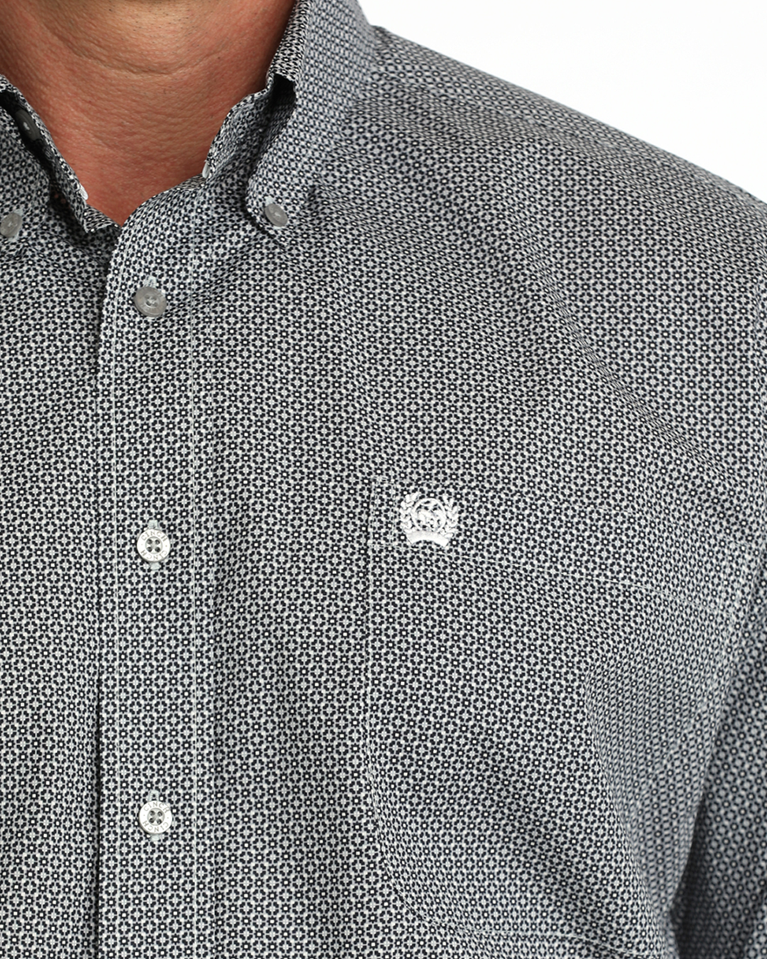 Men's Stretch Classic Fit Button-Down Western Shirt