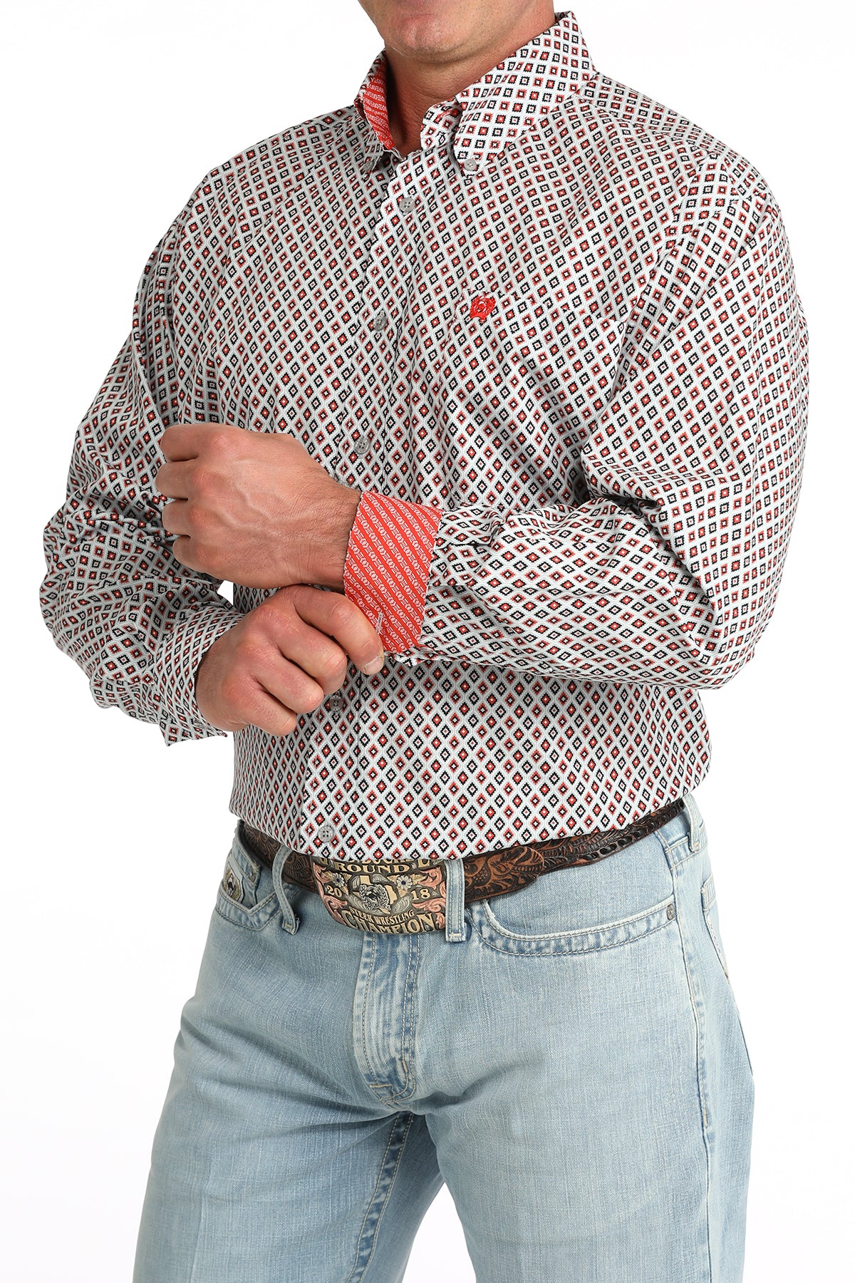 Men's Classic Fit Button-Down Western Shirt