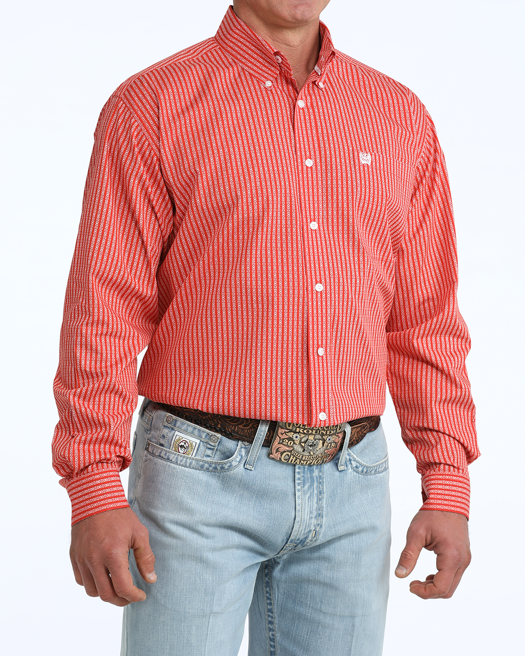 Men's Classic Fit Button-Down Western Shirt
