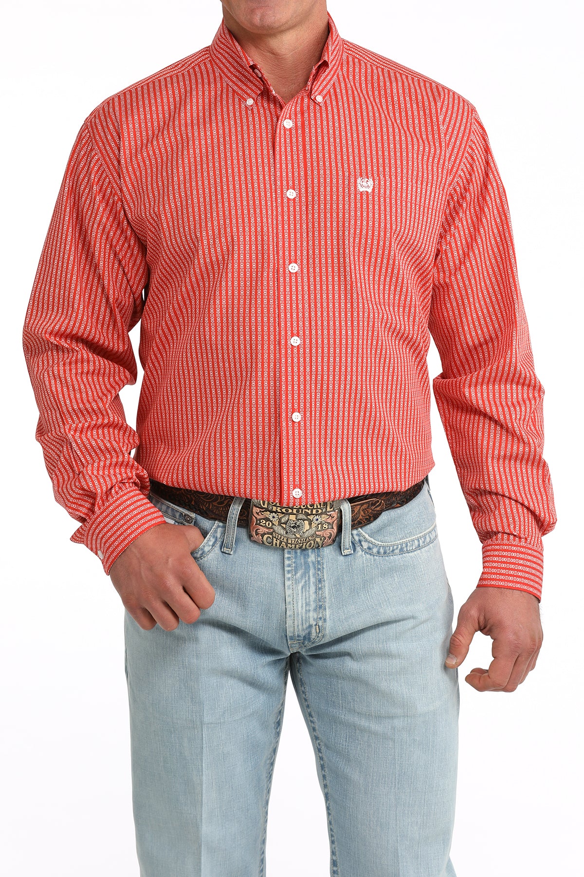 Men's Classic Fit Button-Down Western Shirt