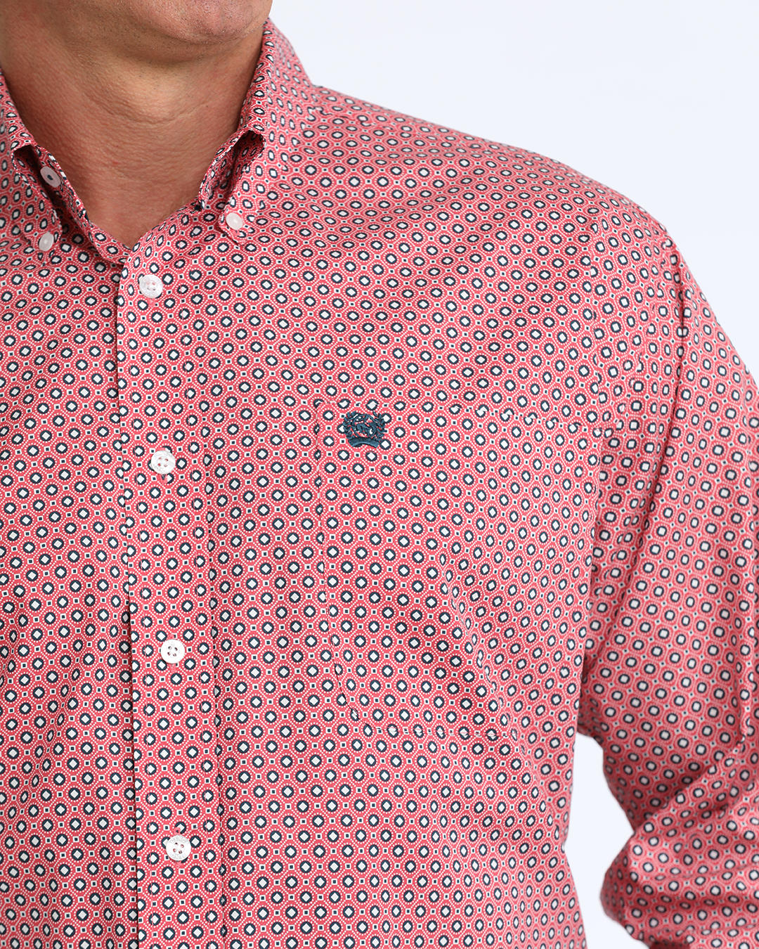 Men's Stretch Classic Fit Button-Down Western Shirt