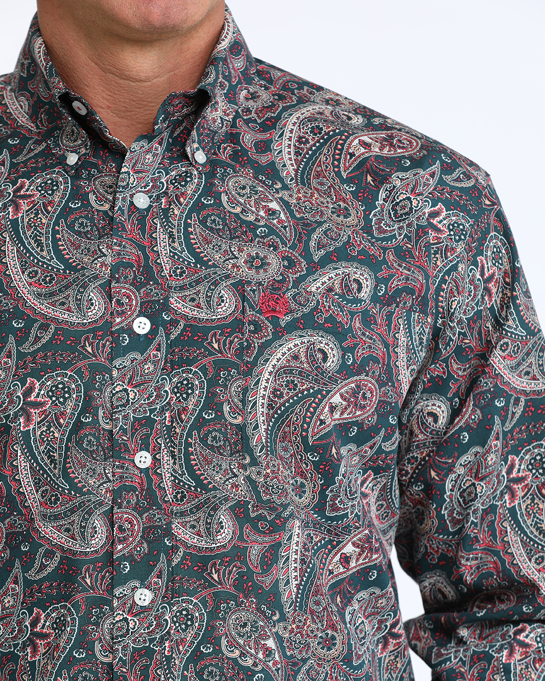 Men's Classic Fit Button-Down Western Shirt