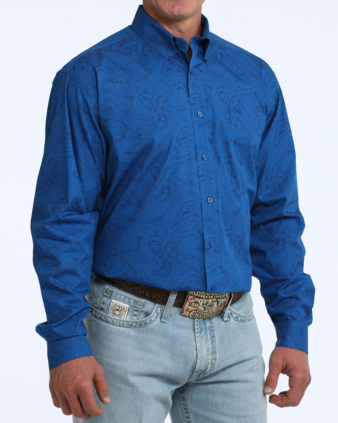 Men's Classic Fit Button-Down Western Shirt